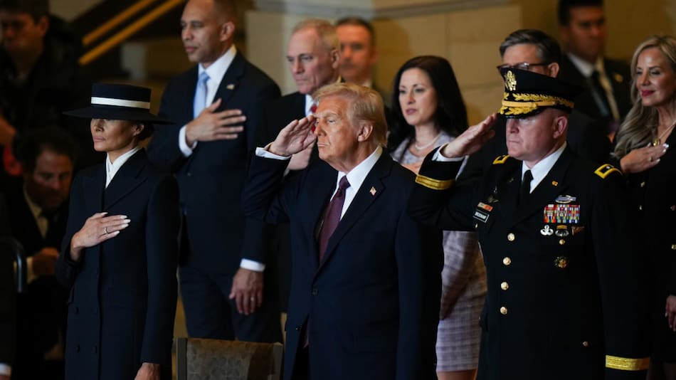 Asunción presidencial de Donald Trump. Foto: EFE.