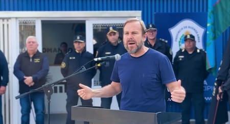 Gastón Granados en la inauguración de Sede del Comando de Patrullas Ezeiza