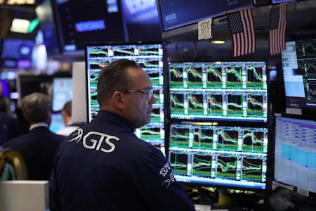 Mercados, bolsa de valores, riesgo país, Wall Street. Foto: EFE/Justin Lane