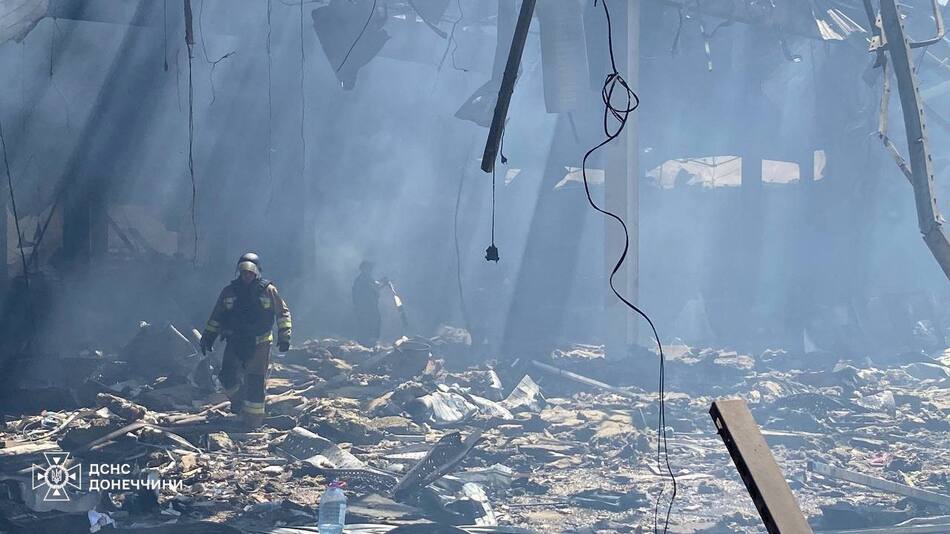 Ataques de Rusia contra Donetsk, Ucrania. Foto: Reuters.