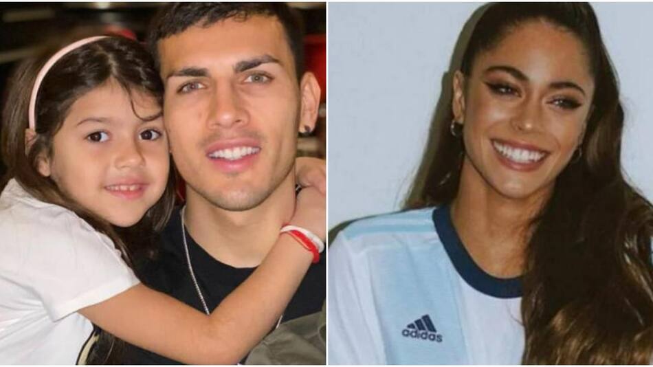 Tini Stoessel viajó a Qatar para alentar a De Paul. Foto: Instagram/vickyparedes908 - NA.