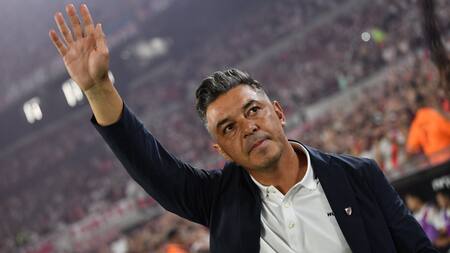 Marcelo Gallardo en El Monumental. Foto: X @RiverPlate