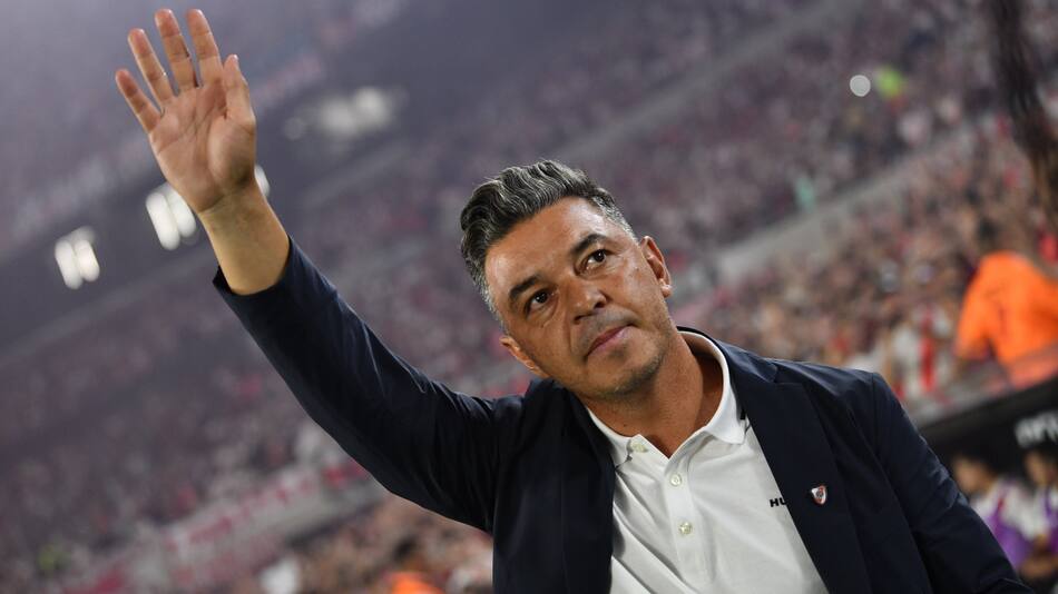 Marcelo Gallardo en El Monumental. Foto: X @RiverPlate