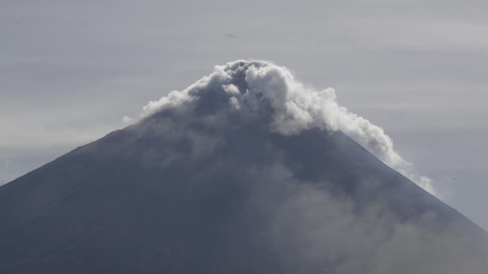 Volcán Mayon de Filipinas. Foto: EFE