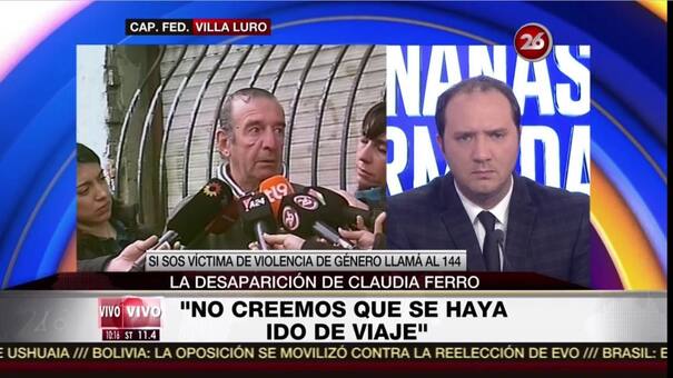 Familiares de Claudia Ferro: "Perdimos la esperanza de encontrarla con vida"