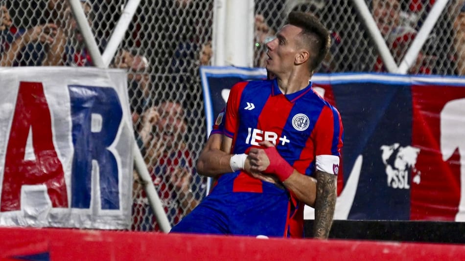 Malcom Braida en San Lorenzo. Foto: NA/Juan Foglia