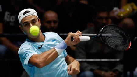 Francisco Cerúndolo, Copa Davis. Foto: NA