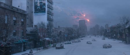 Las luces en el cielo en El Eternauta. Foto: Netflix