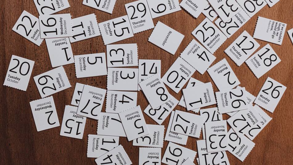 Calendario. Foto: Unsplash