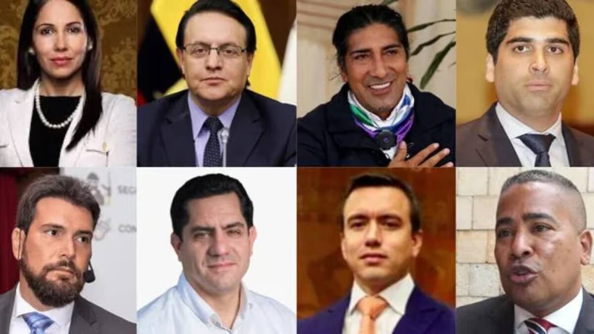 Candidatos presidenciales de Ecuador. Foto: Infobae