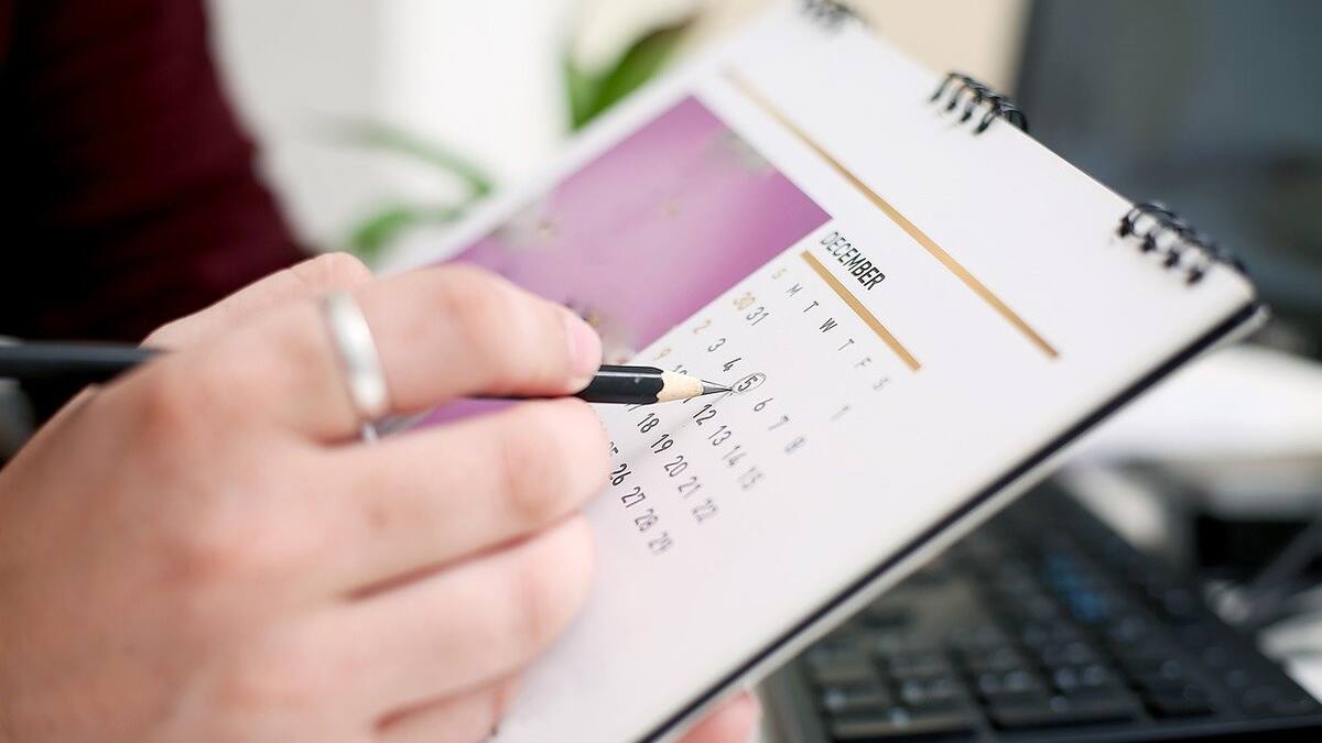 Calendario, feriado. Foto: Pixabay.