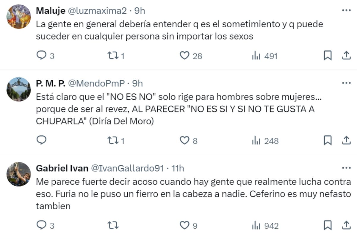 Las repercusiones en redes. Foto: X.