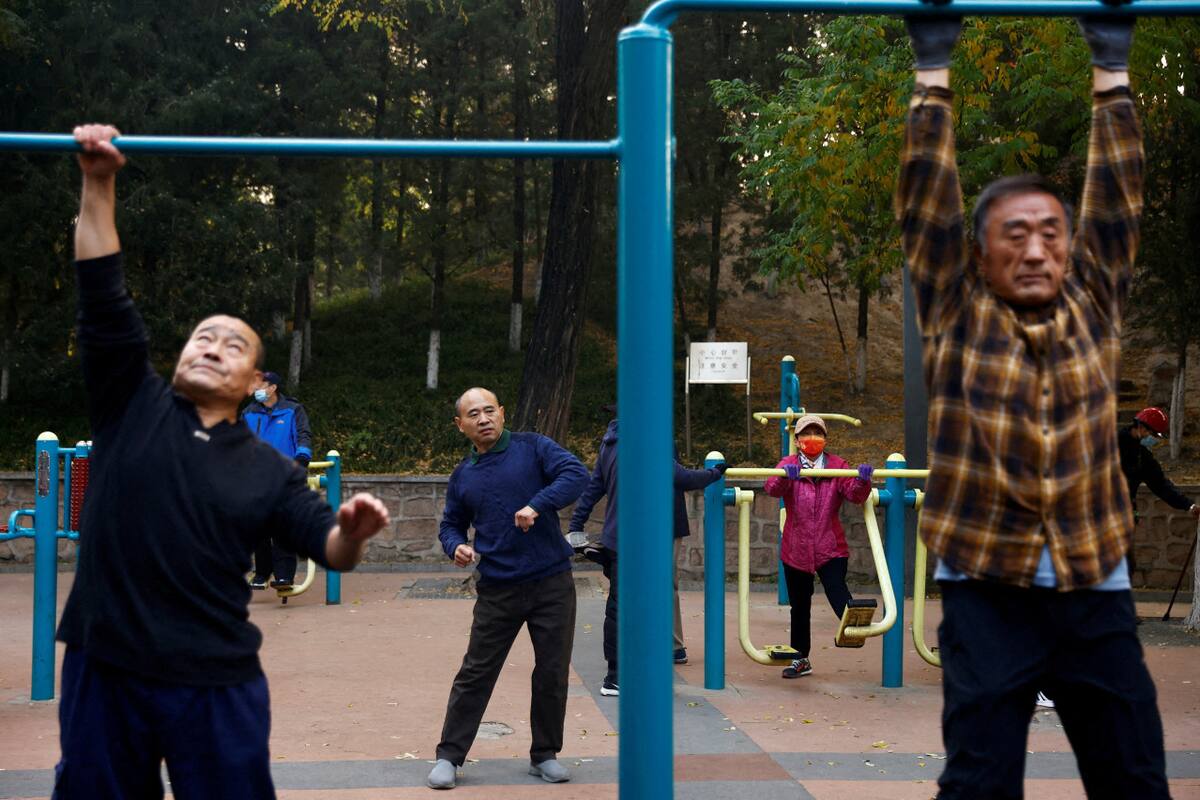 Adultos mayores en China. Foto: REUTERS.