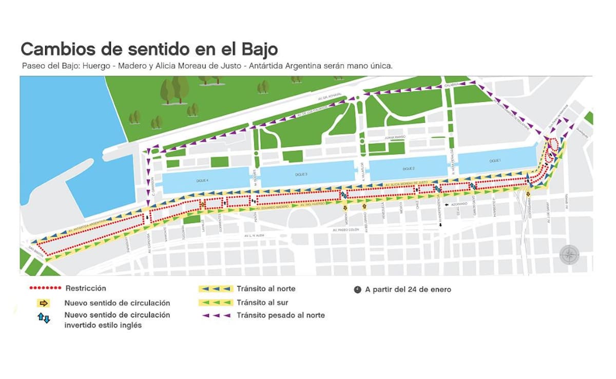 Paseo del Bajo - Obras