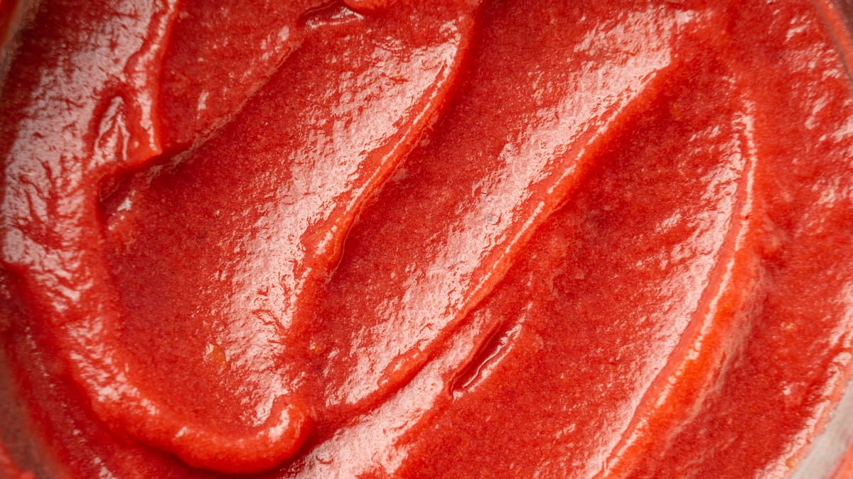 Tomate triturado.