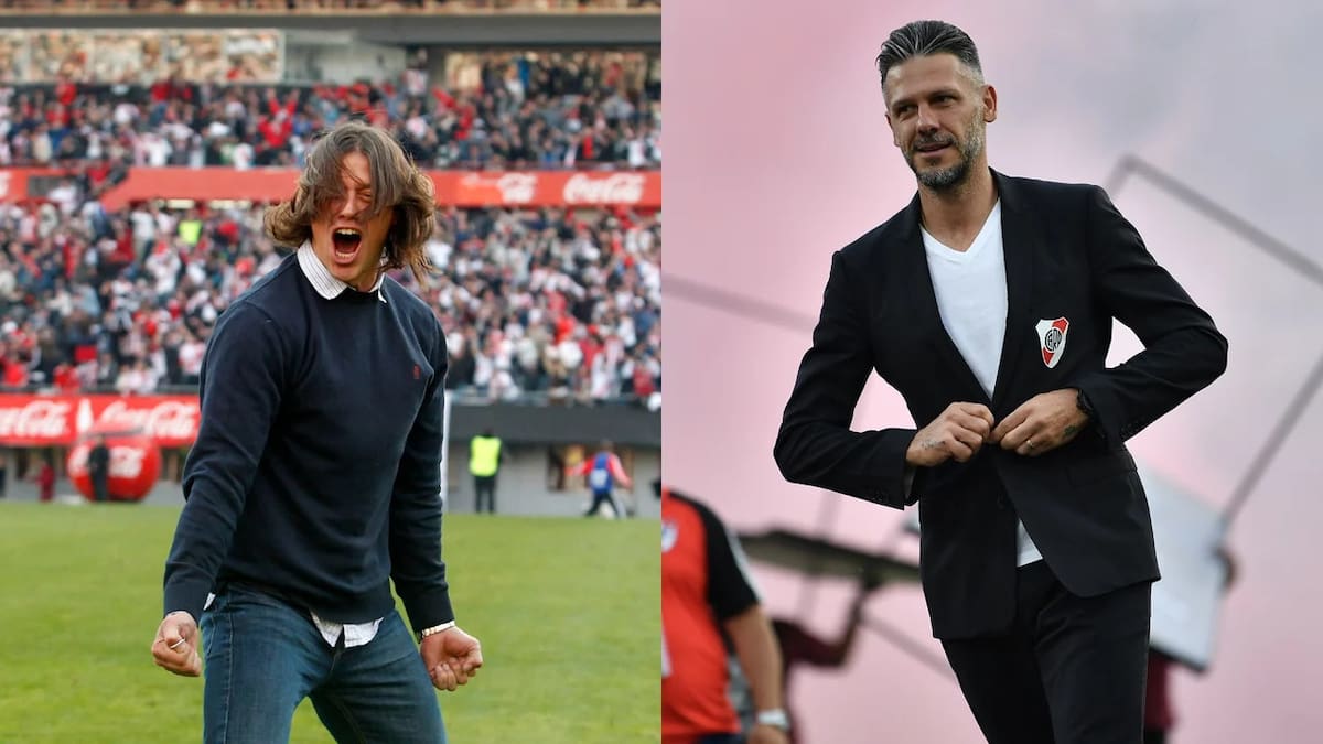 Matias Almeyda y Martín Demichelis. Foto: NA