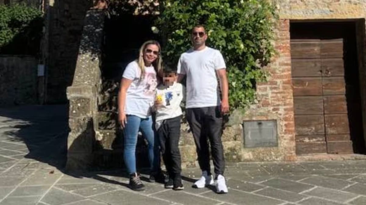 Nicolás del Rio junto a su familia. Foto: redes sociales.