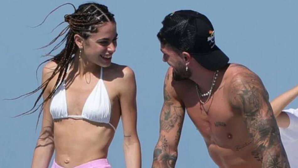 Tini Stoessel y Rodrigo De Paul. Foto: NA