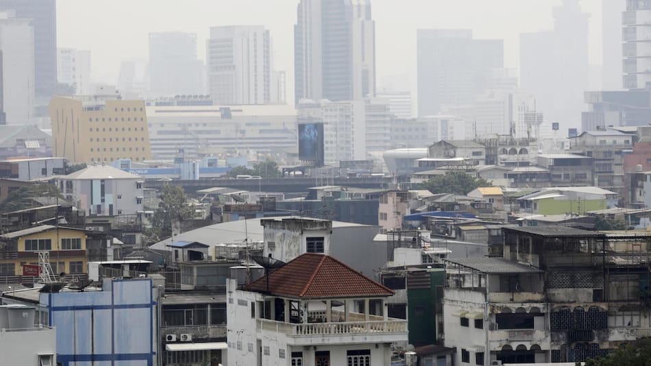 Bangkok, contaminación, Tailandia. Foto EFE.
