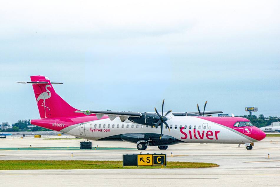 Avión de la aerolínea Silver Airways. Foto: X @silver_airways