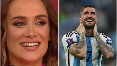 Camila Homs y Rodrigo de Paul. Fotos: captura América - NA.