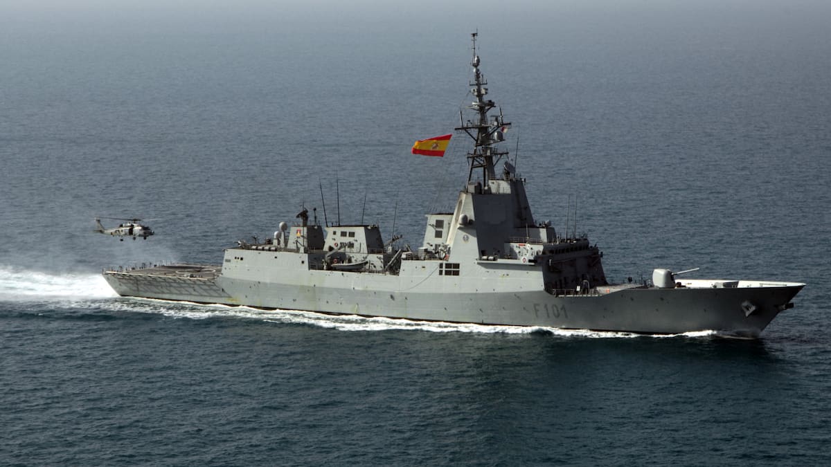 La fragata española Álvaro de Bazán. Foto: Wikipedia.