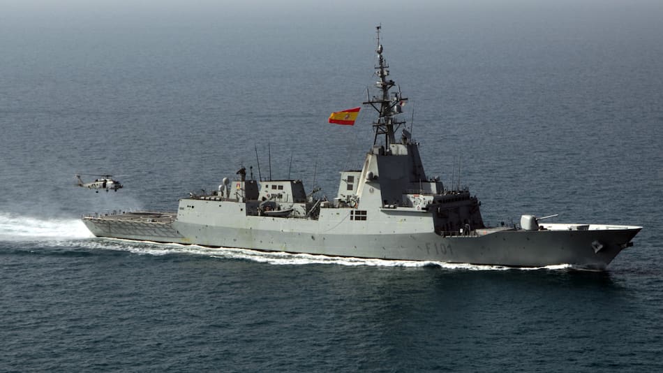 La fragata española Álvaro de Bazán. Foto: Wikipedia.