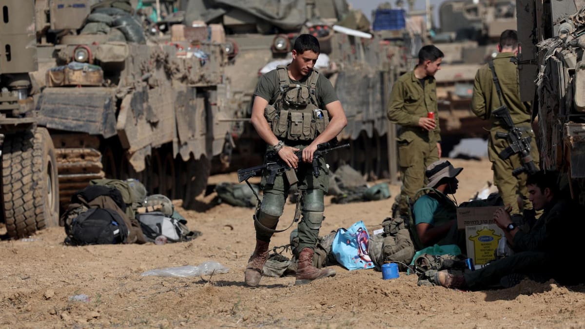 Soldados israelíes en Gaza. Foto: EFE