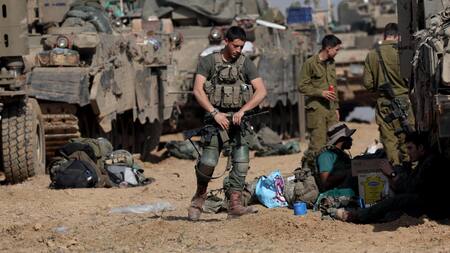 Soldados israelíes en Gaza. Foto: EFE