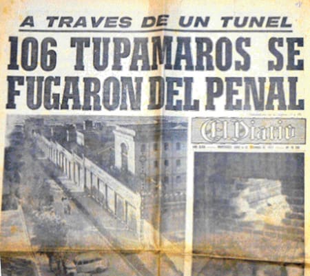 Fuga de presos de la cárcel de Punta Carretas, entre los que se encontraba José Mujica