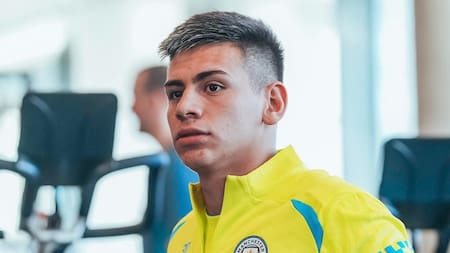 Claudio Echeverri en Manchester City. Foto: Instagram @claudioecheverri_