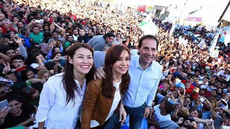Cristina Kirchner y el intendente de Escobar, Ariel Sujarchuk