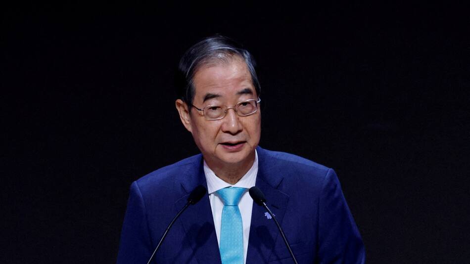 Han Duck-soo, primer ministro y presidente interino de Corea del Sur. Foto: Reuters