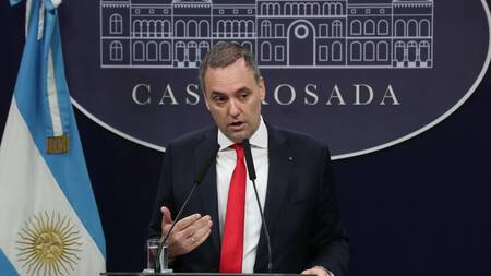 Manuel Adorni, vocero presidencial. Foto: NA.