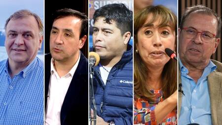 Los candidatos a gobernador en Santa Cruz. Foto: Infobae.