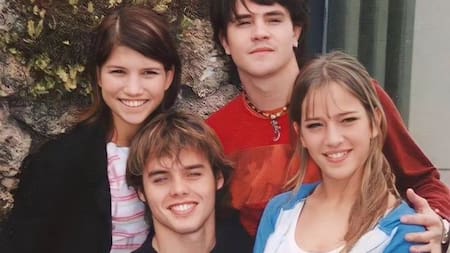Camila Bordonaba, Luisana Lopilato, Felipe Colombo y Benjamín Rojas eran Erreway. Foto: Instagram