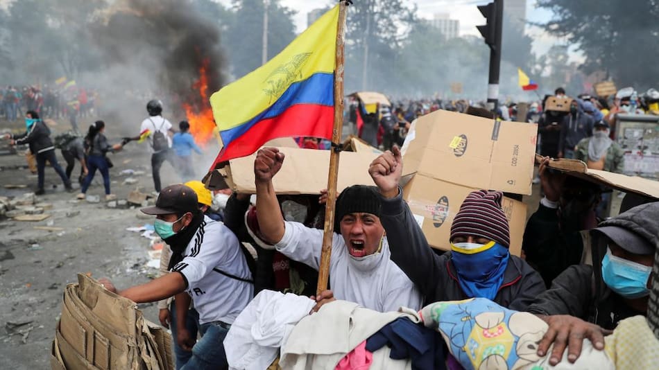Jornada de protestas en Ecuador, incidentes, REUTERS