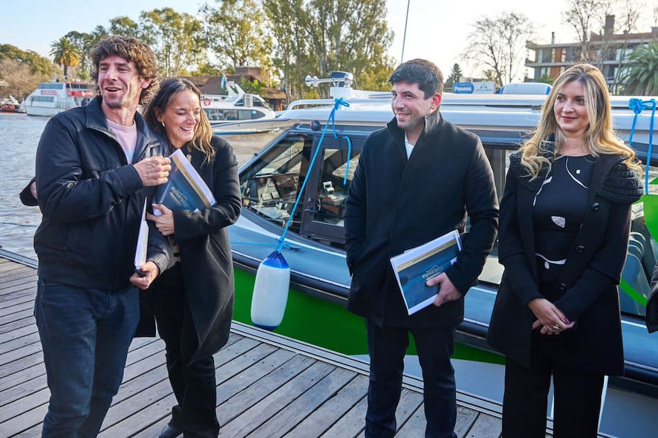 Malena Galmarini y Juan Andreotti en Delta de Tigre. Foto: Prensa.
