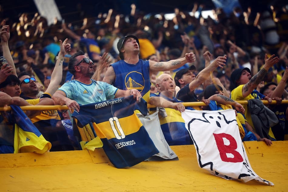 El color de los hinchas de Boca en el Superclásico. Foto: Reuters