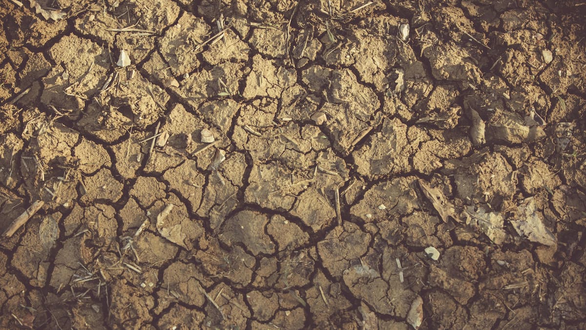 Tierra seca, sequía, agro. Foto: Pexels.