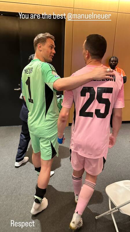 Agustín Marchesín elogió a Manuel Neuer tras el Boca-Bayern del Mundial de Clubes. Foto: Instagram @agustinmarchesin1