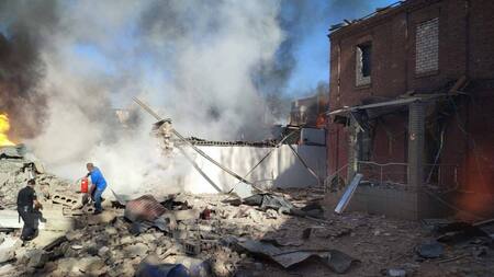 Bombardeo en Jersón. Foto: Reuters.