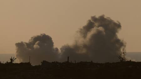 Bombardeos en la Franja de Gaza. Foto: Reuters