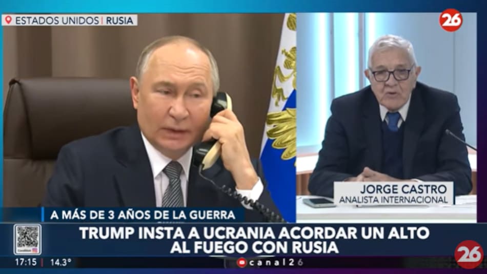 Jorge Castro sobre la comunicación entre Trump y Putin.