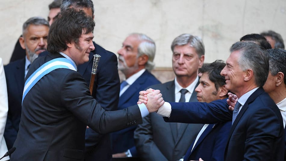 Javier Milei y Mauricio Macri.