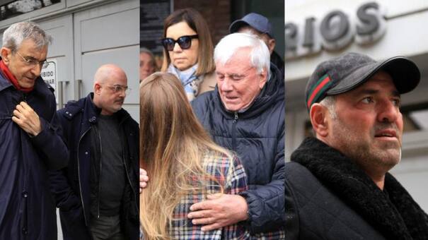 Dolor en el último adiós a Cacho Fontana: lo despidieron familiares y amigos