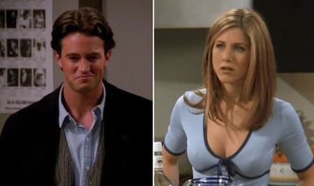 Chandler y Rachel de Friends.