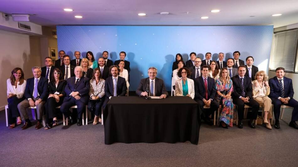 Alberto Fernández en presentación de su Gabinete