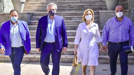 Alberto Fernández en La Rioja, NA