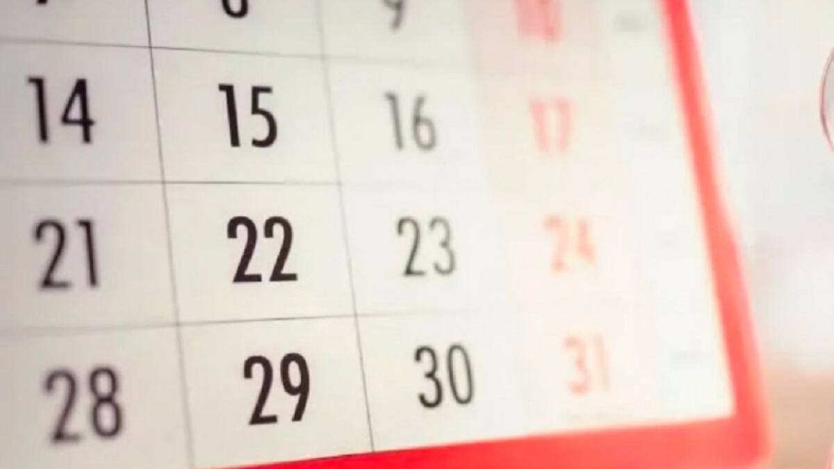 Almanaque, calendario. Foto: NA.